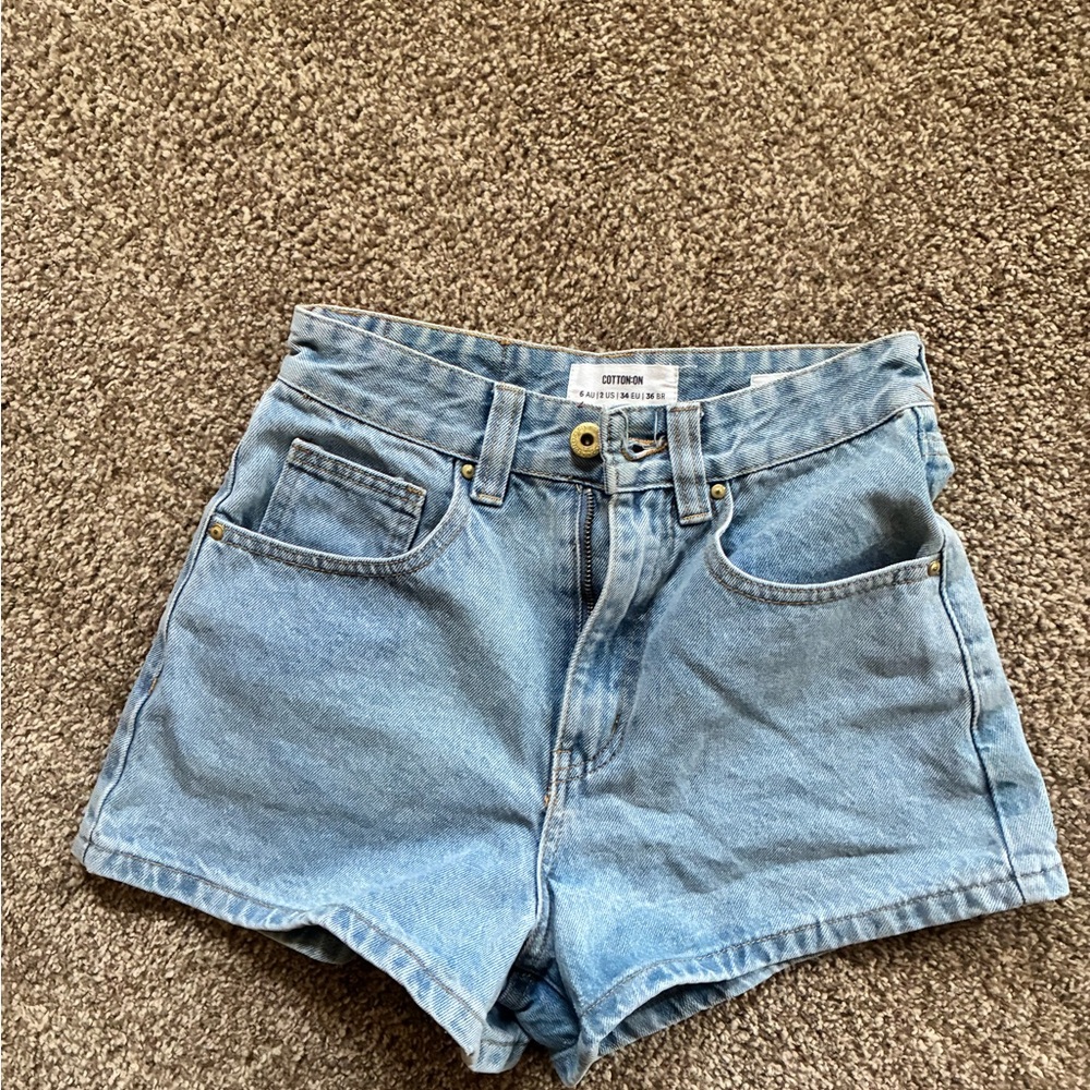 Cotton On High Rise Mom Short